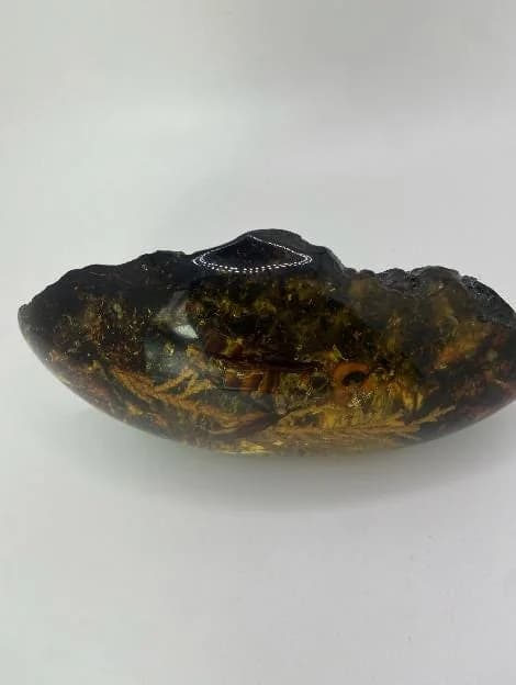 Amber Resin Gemstone in 925 sterling silver, view 3