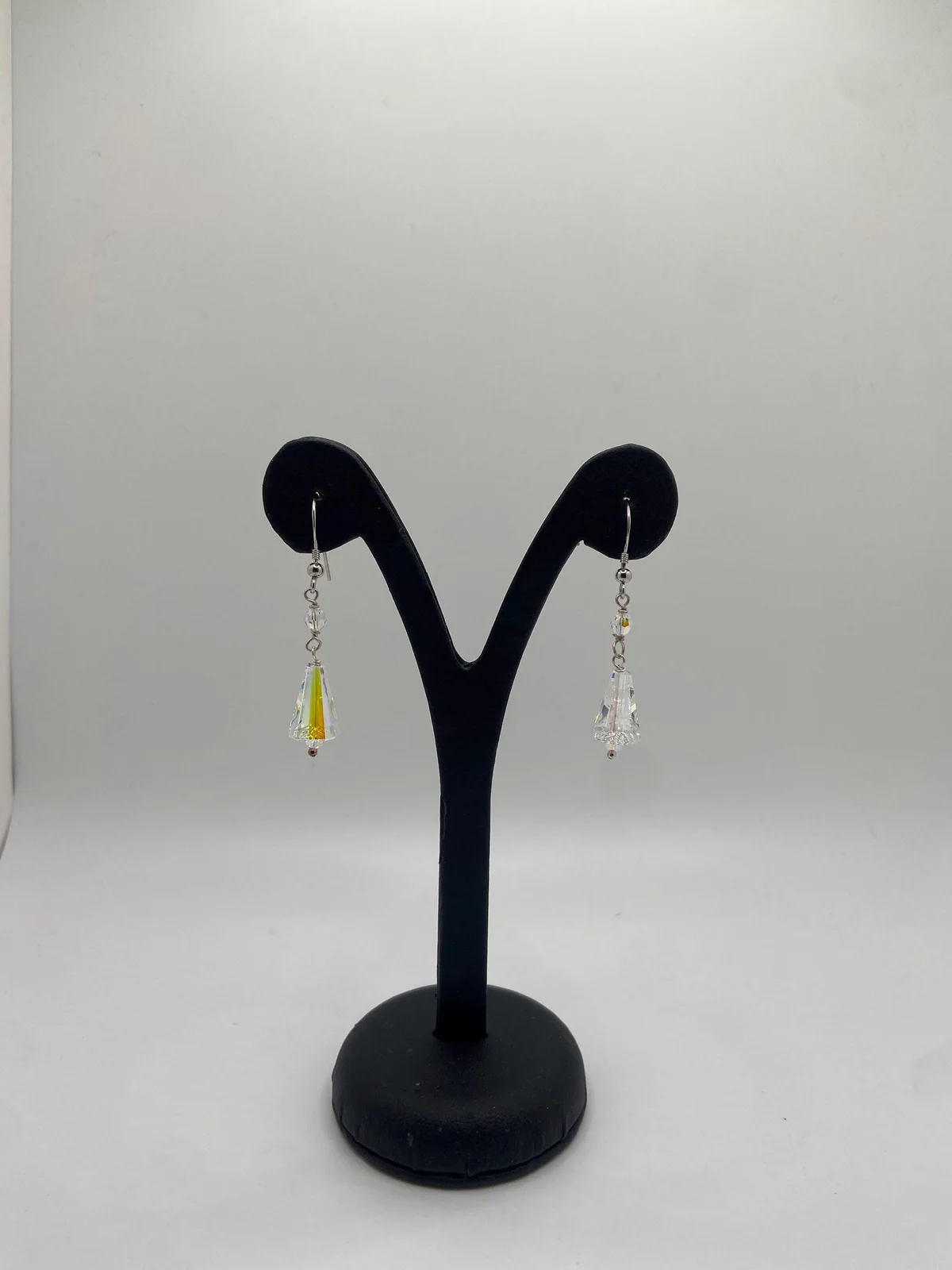 Crystal Earring in 925 sterling silver, view 1
