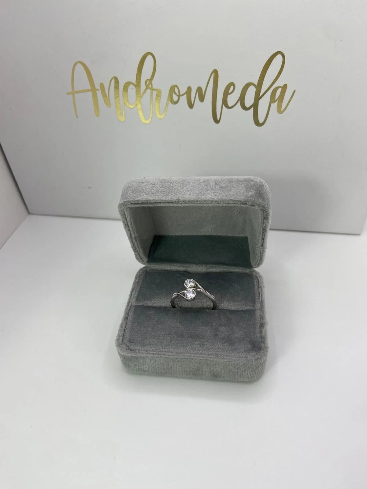 Double Infinity Ring in 925 sterling silver, view 1