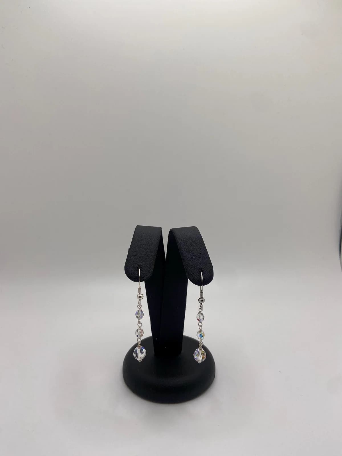 Elegant Crystal Earring in 925 sterling silver, view 1