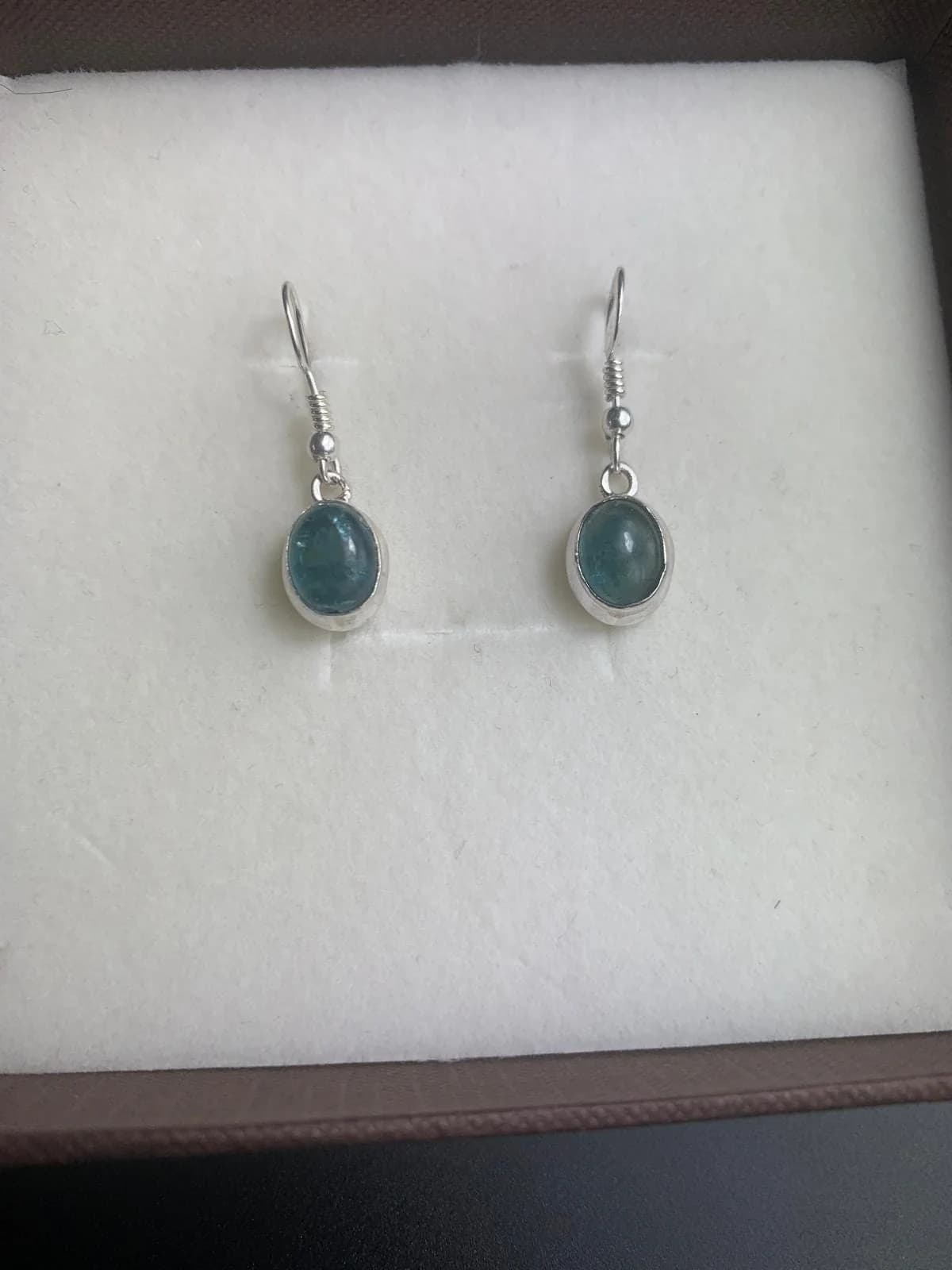 Fluorite Earrings in 925 sterling silver, view 3
