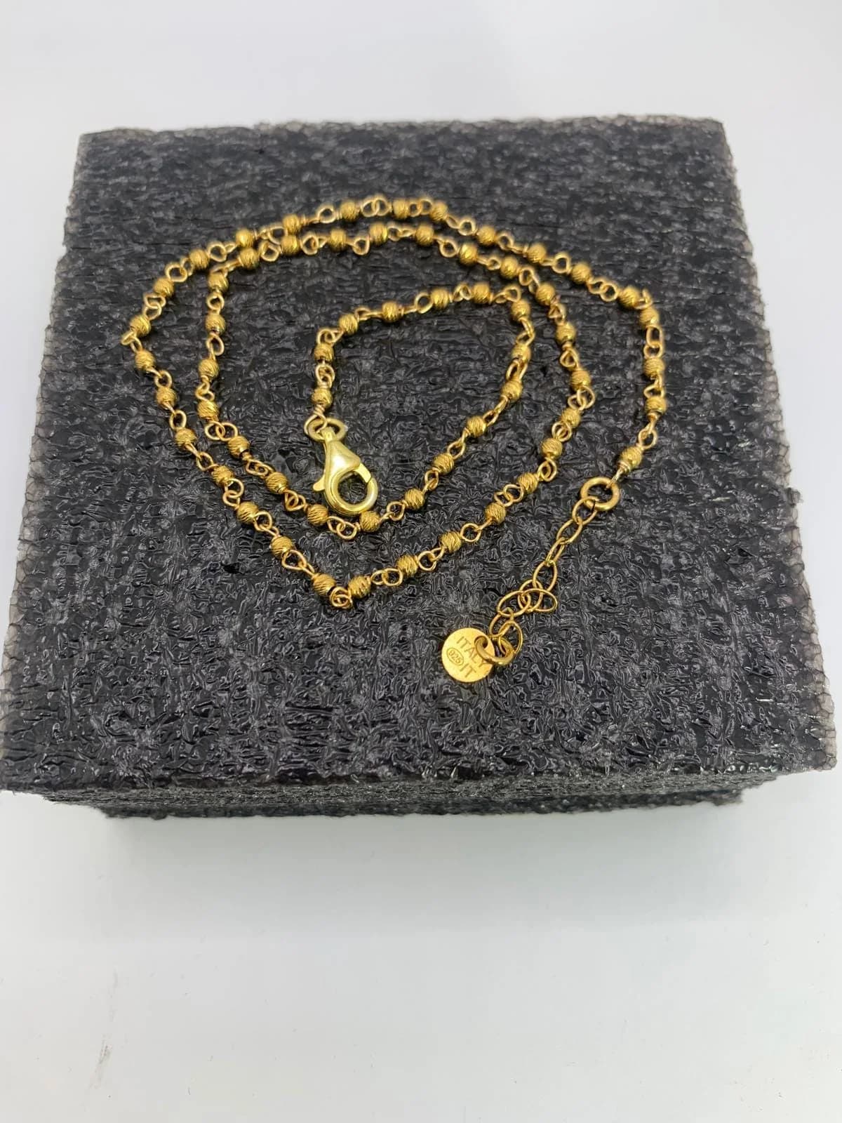 Yellow Pendant Necklace in 925 sterling silver, view 4