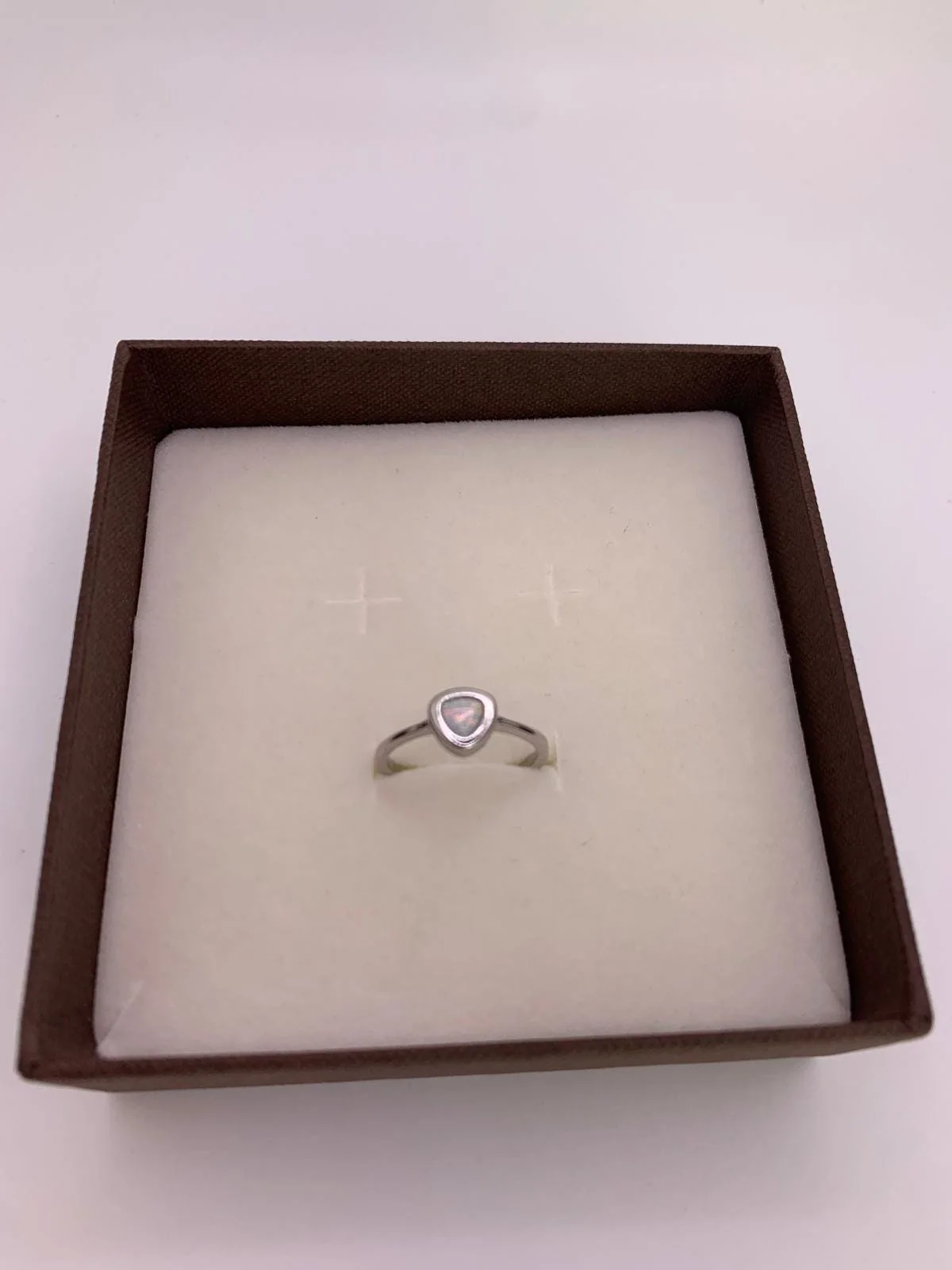 Zircon Opal Ring in 925 sterling silver, view 3