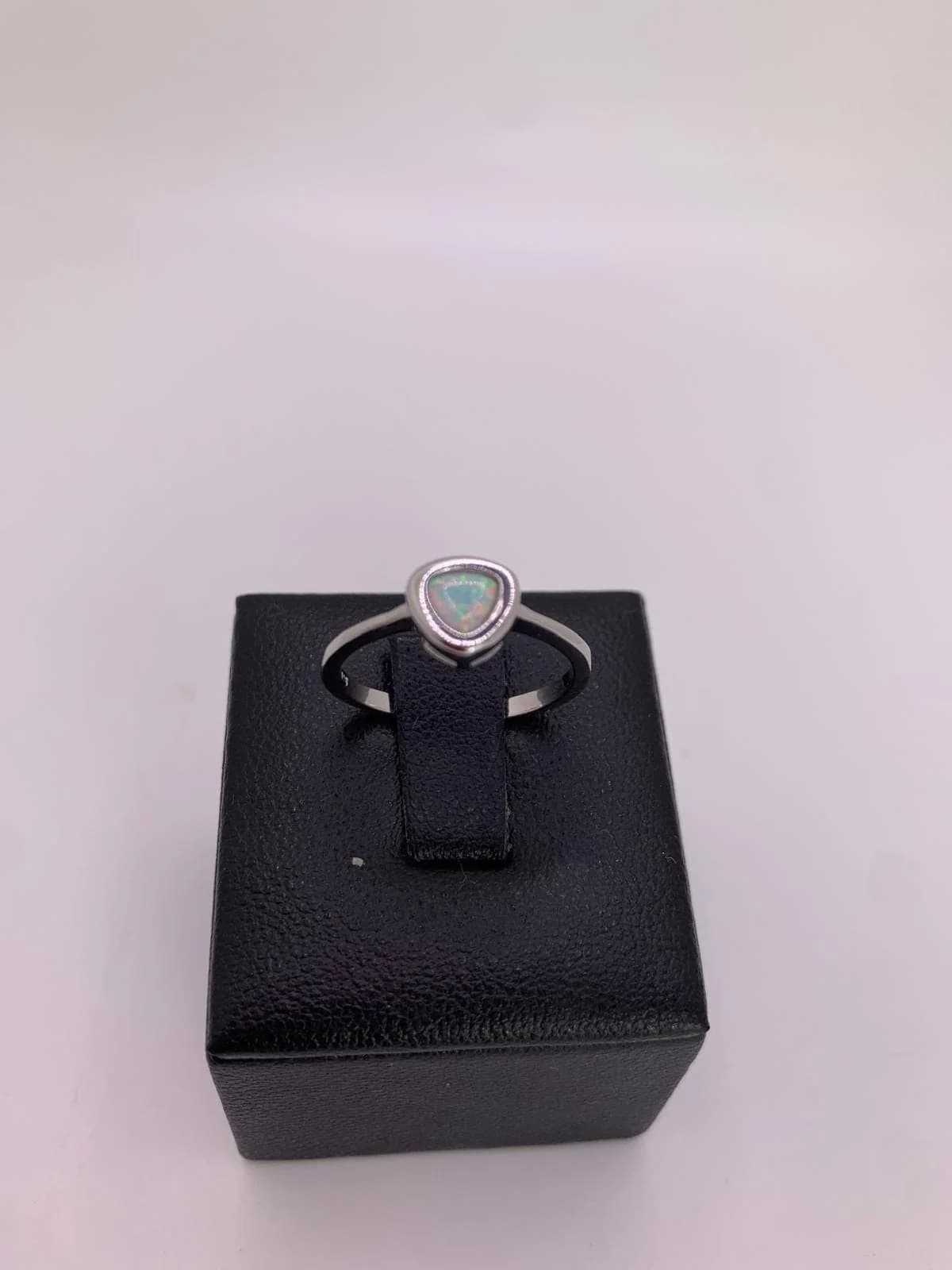 Zircon Opal Ring in 925 sterling silver, view 4