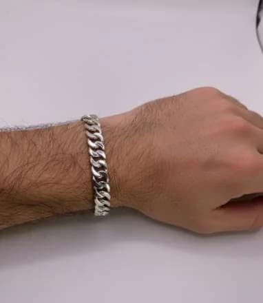 925 Sterling Silver Men's Bracelet in 925 sterling silver, view 1