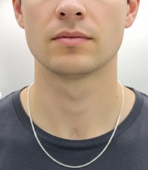 925 Sterling Silver Men's Chain Necklace in 925 sterling silver, view 1