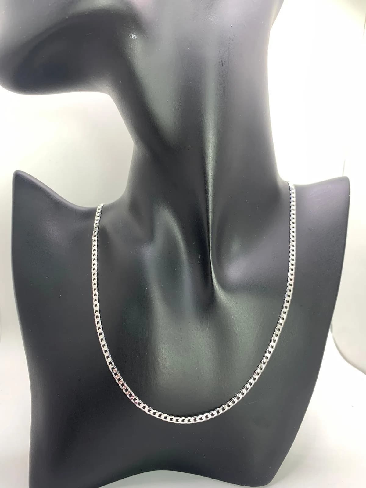 925 Sterling Silver Men's Chain Necklace in 925 sterling silver, view 1