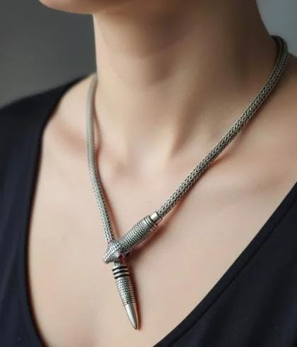 Coral Snake Necklace 295 Sterling Silver in 925 sterling silver, view 1