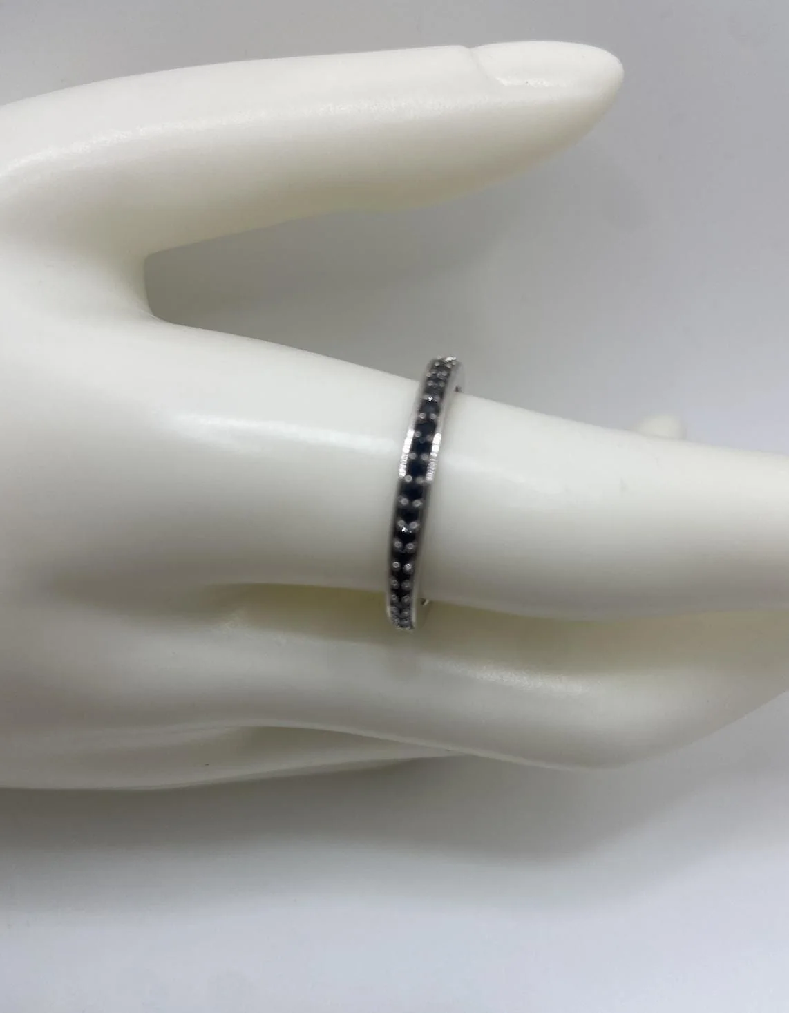Elegant Zircon Sterling Silver Ring in 925 sterling silver, view 1