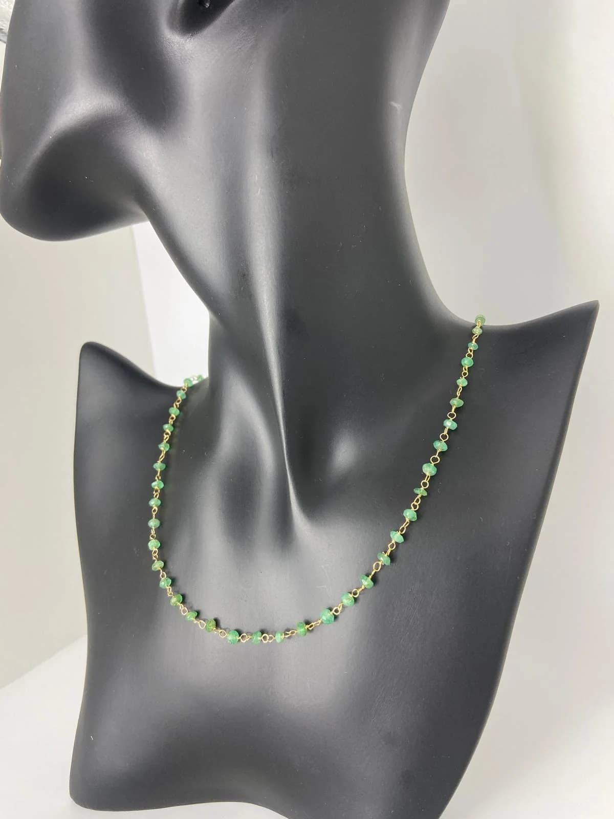Emerald Sterling Silver Bracelet in 925 sterling silver, view 1