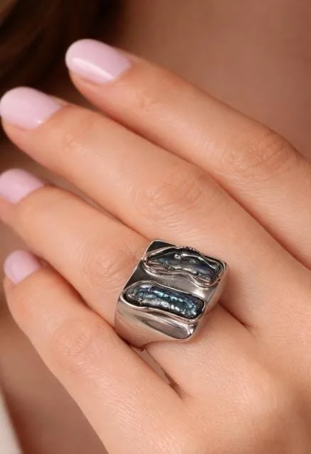 Perla Scaramazze Sterling Silver Ring in 925 sterling silver, view 1