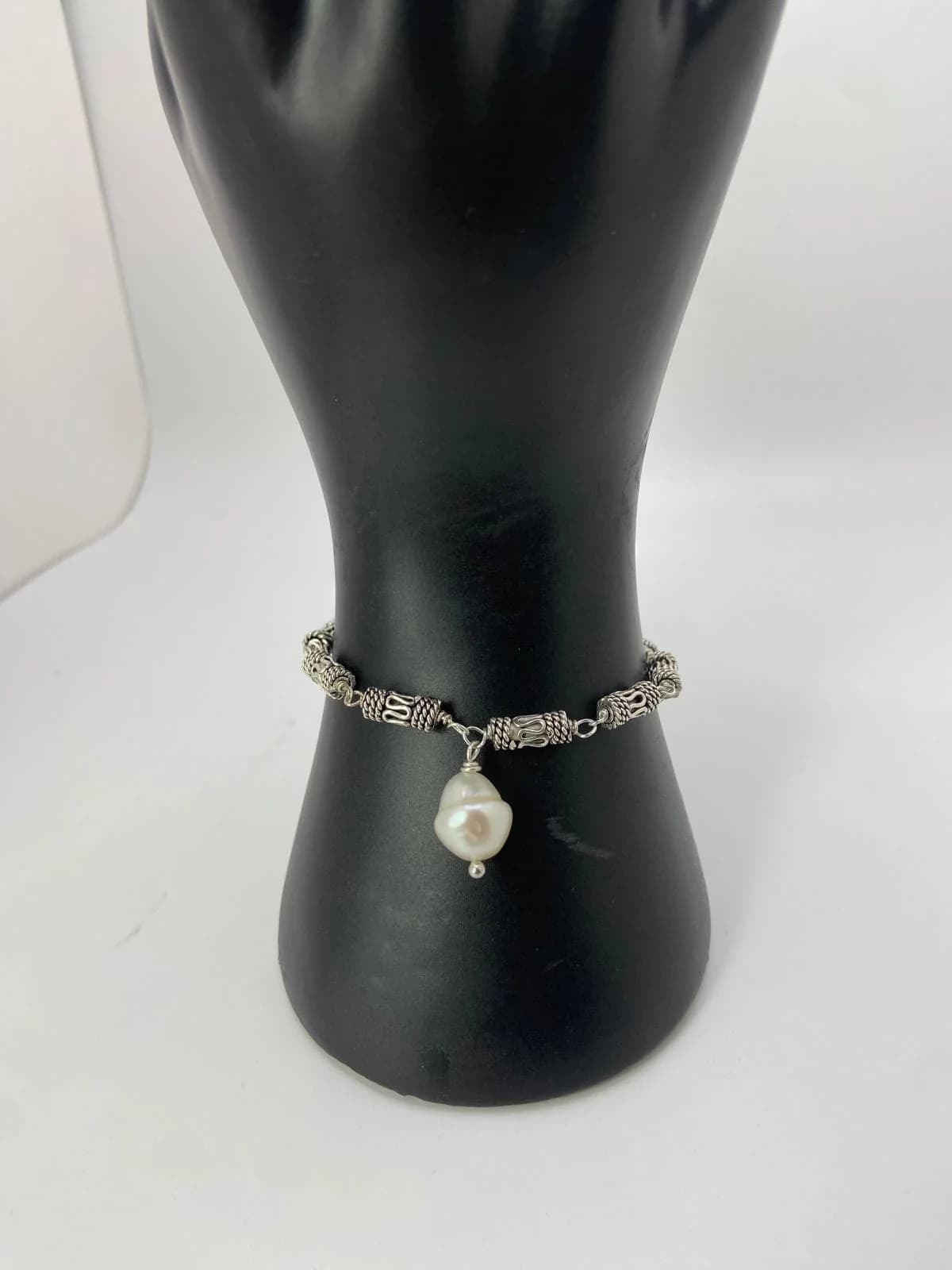 Sterling Silver & Freshwater Pearl Bracelet in 925 sterling silver, view 1