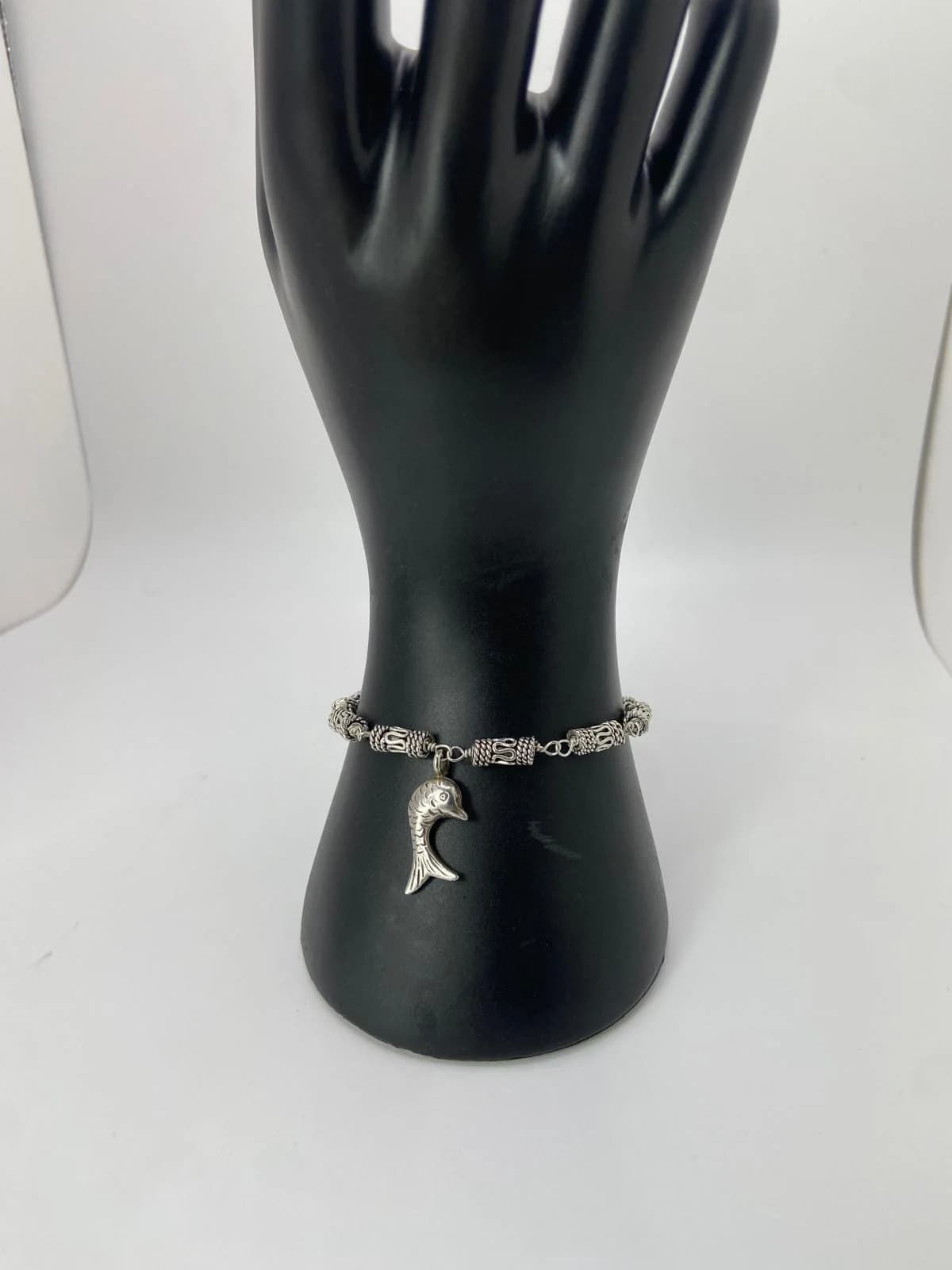 Sterling Silver Dolphin Bracelet in 925 sterling silver, view 1