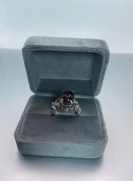 Tourmaline Sterling Silver Ring in 925 sterling silver, view 1