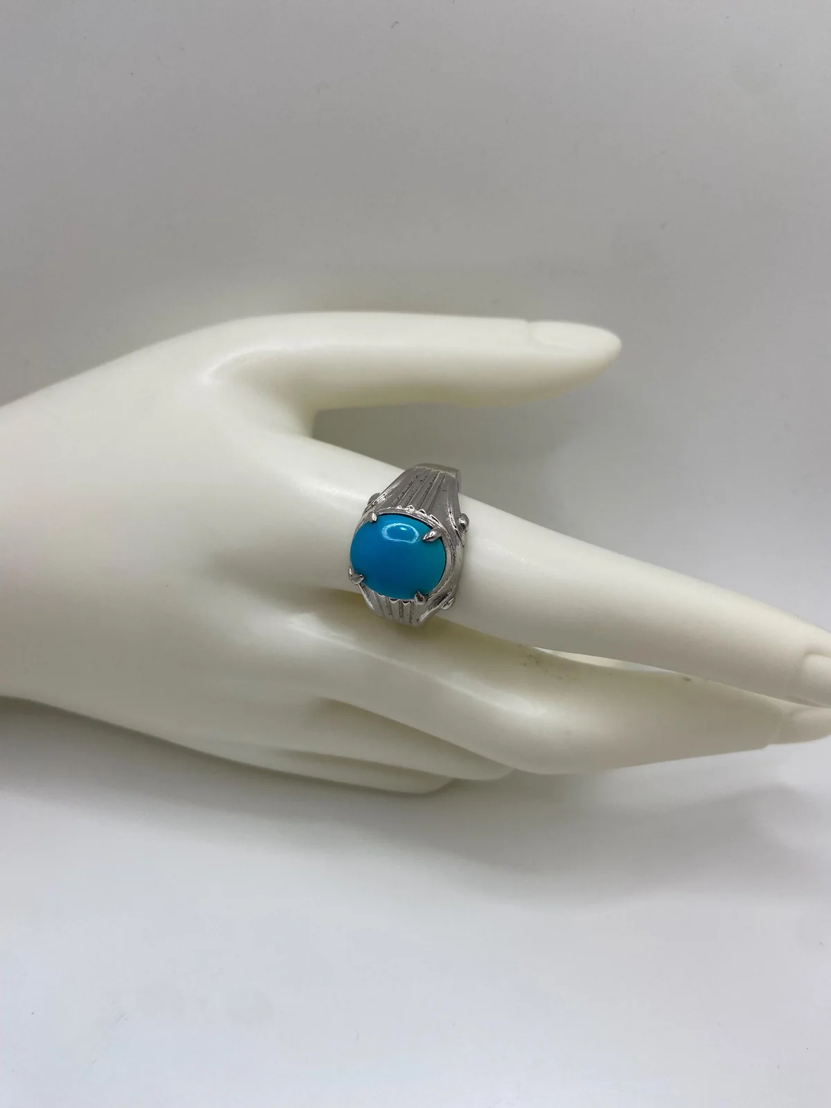 Turquoise Sterling Silver Ring in 925 sterling silver, view 1