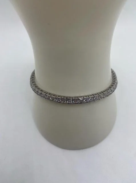 Zircon Tennis Bracelet in 925 Sterling Silver in 925 sterling silver, view 1